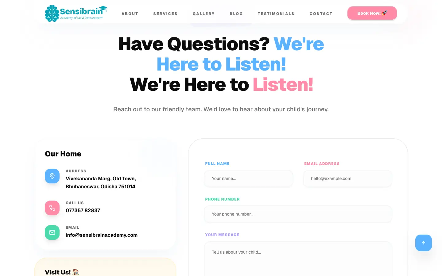Have questions? contact section